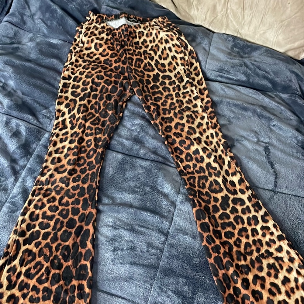 Cheetah print pants